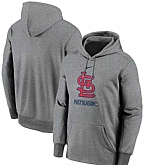 Men's St. Louis Cardinals Nike Gray 2020 Postseason Collection Pullover Hoodie,baseball caps,new era cap wholesale,wholesale hats